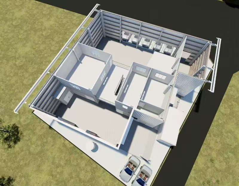 modern steel frame house modern steel frame house